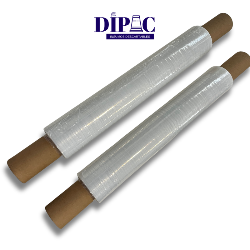 Rollos de Film Stretch Transparente con mango 50cm x Kg