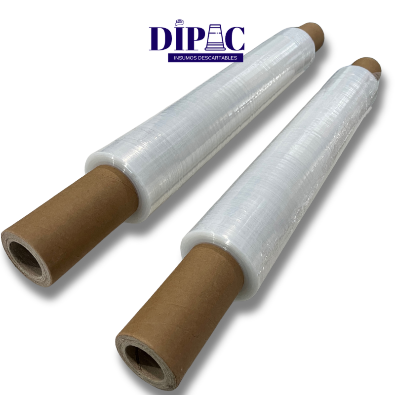 Rollos de Film Stretch Transparente con mango 50cm x Kg
