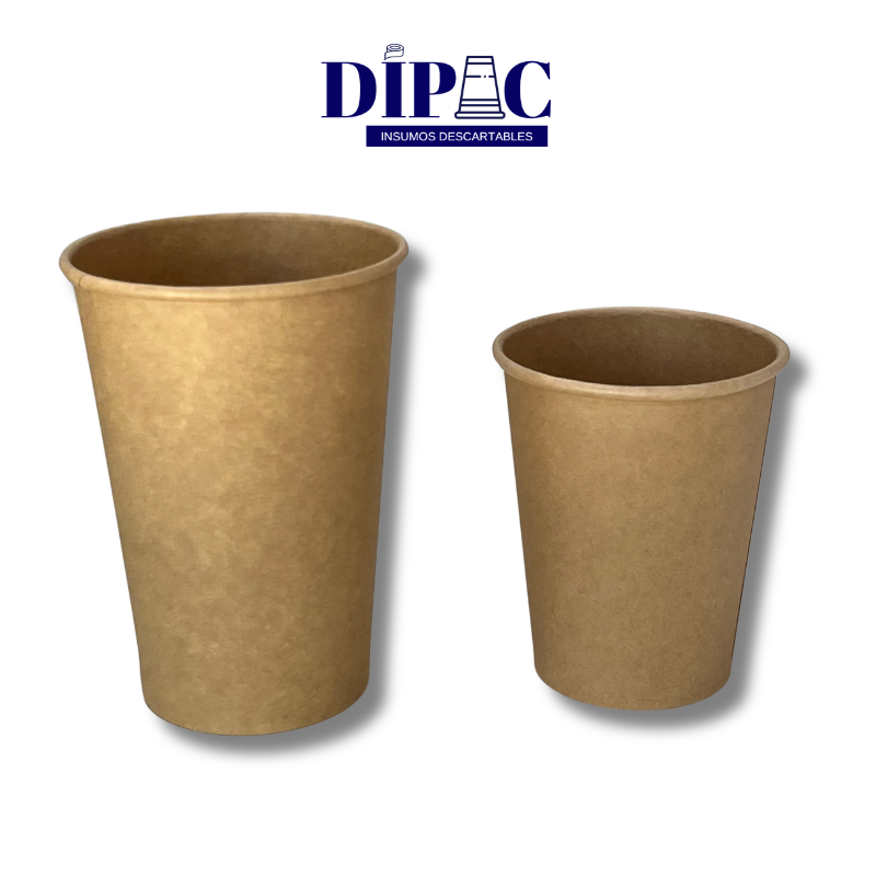 Vasos de Polipapel Color Marrón EMPOLEX x 50u